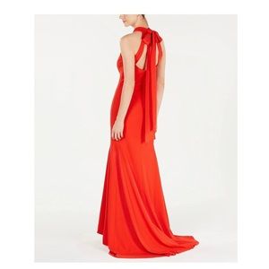 NWT Calvin Klein Red Halter Dress